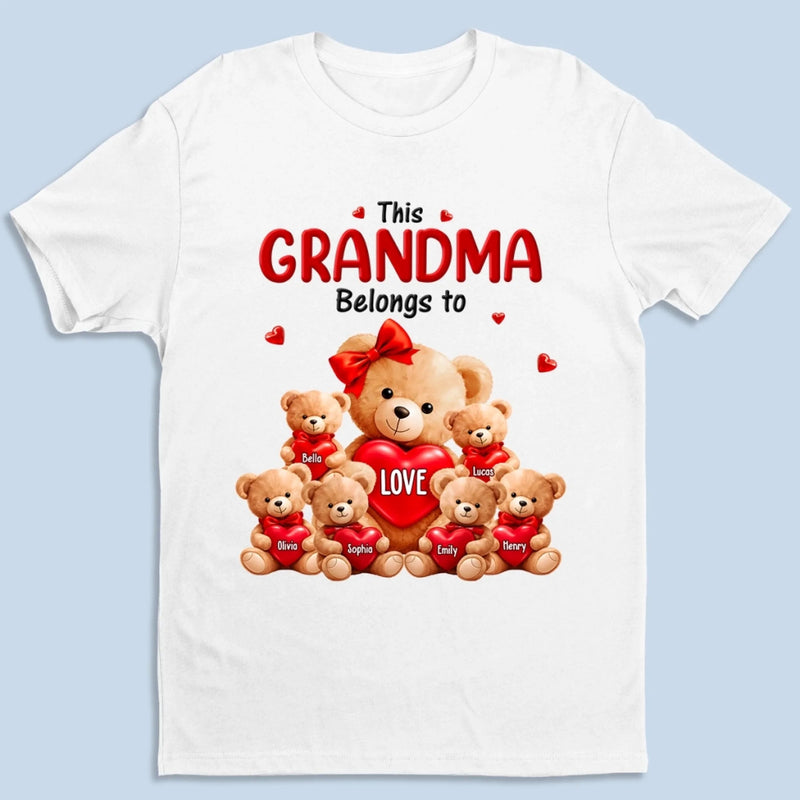 Custom Unisex T-shirt, Premium T-shirt, Hoodie - Personalized Mother's Day Birthday Gifts For Mom, Grandma - Queen Of Our Heart