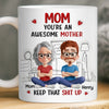 Custom 3D Inflated Effect Printed Mug - Personalized Mother's Day Birthday Gifts For Mom - An Awesome Mother