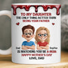 Custom 3D Inflated Effect Printed Mug - Personalized Mother's Day Birthday Gifts For Daughter - Dad’s Girl, Always And Forever