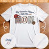 Custom Unisex T-Shirt With Design On Sleeve - Personalized Mother's Day Birthday Gifts For Mom, Grandma - My Greatest Title Is Mom