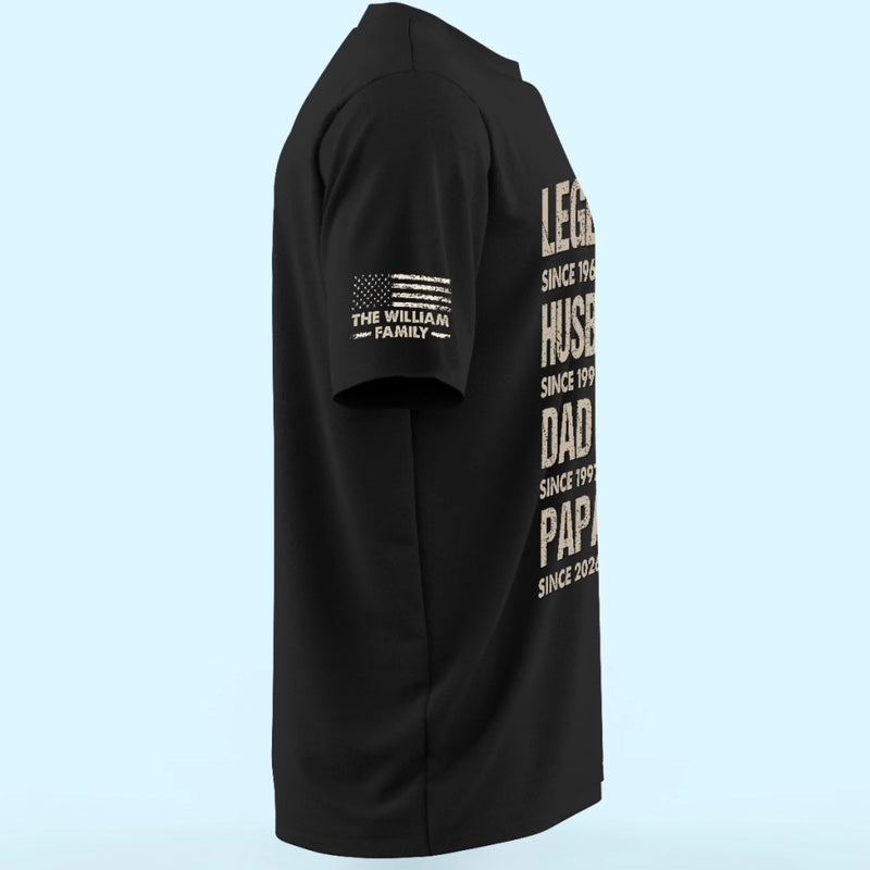 Personalized T-Shirt With Sleeve Design – Father’s Day Gift For Dad – Born To Become More
