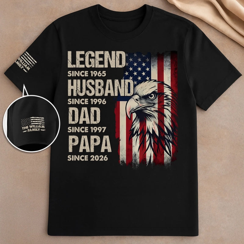 Personalized T-Shirt With Sleeve Design – Father’s Day Gift For Dad – Born To Become More