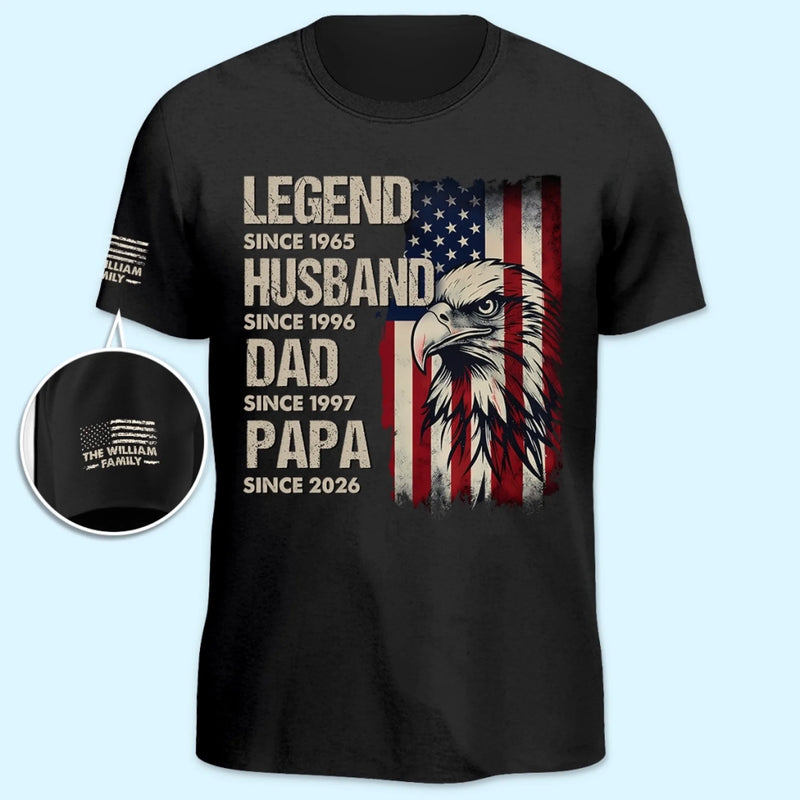 Personalized T-Shirt With Sleeve Design – Father’s Day Gift For Dad – Born To Become More