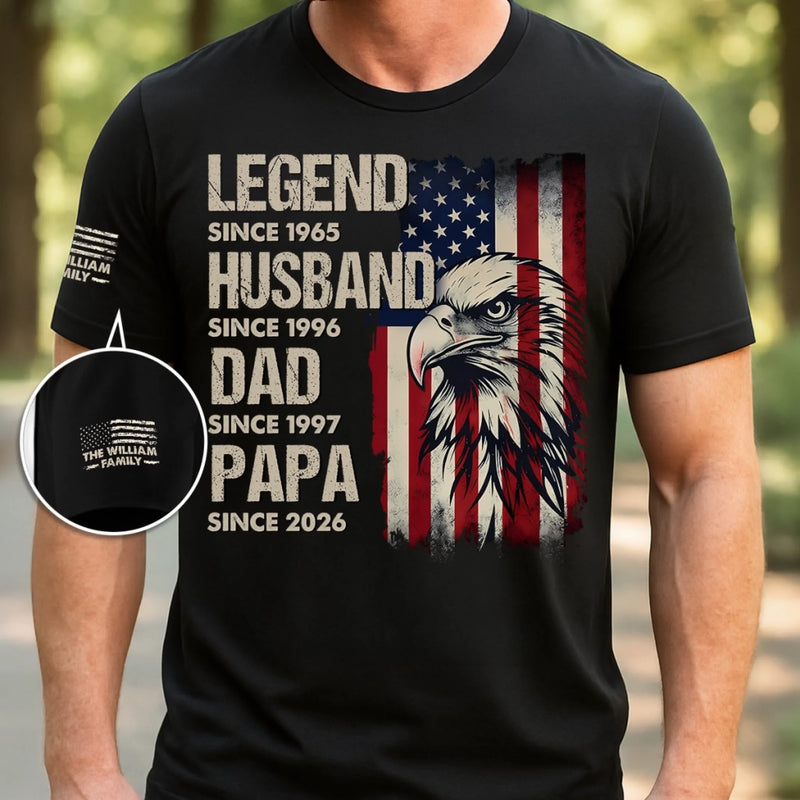 Personalized T-Shirt With Sleeve Design – Father’s Day Gift For Dad – Born To Become More