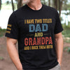 Personalized T-Shirt With Sleeve Design – Father’s Day Gift For Dad – Made Of Steel
