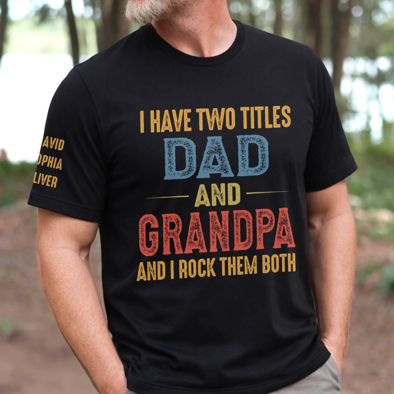 Personalized T-Shirt With Sleeve Design – Father’s Day Gift For Dad – Made Of Steel