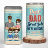 Personalized Can Cooler Tumbler – Father's Day Gift For Dad – Dear Dad, Great Job