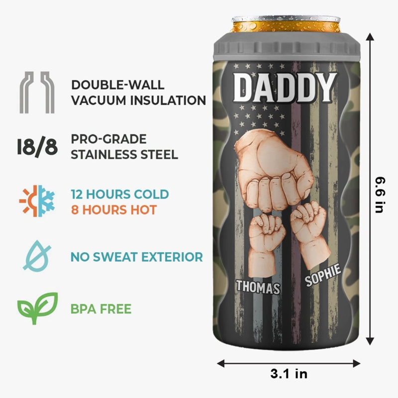 Personalized Can Cooler Tumbler – Father's Day Gift For Dad – Dear Father, Great Job