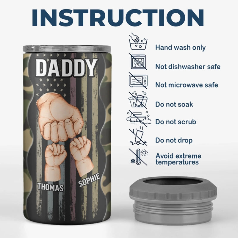 Personalized Can Cooler Tumbler – Father's Day Gift For Dad – Dear Father, Great Job
