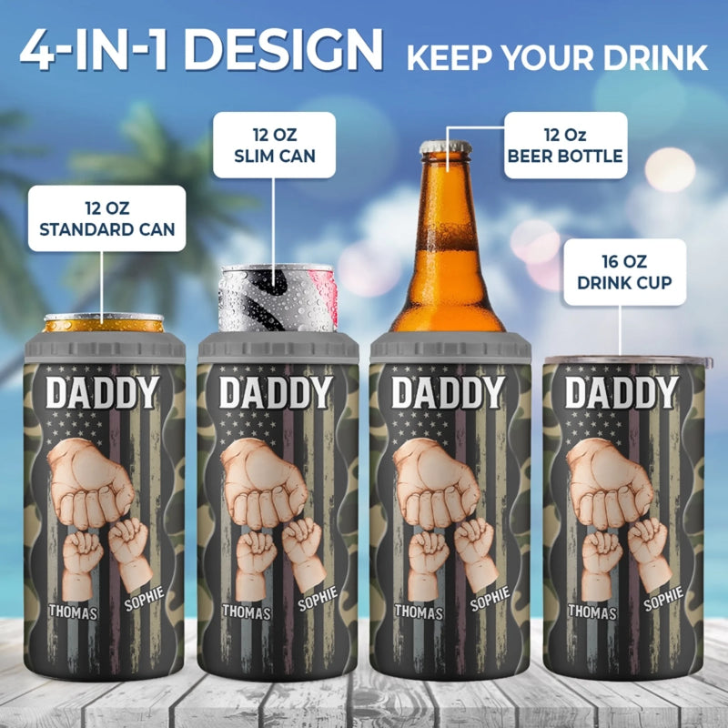 Personalized Can Cooler Tumbler – Father's Day Gift For Dad – Dear Father, Great Job