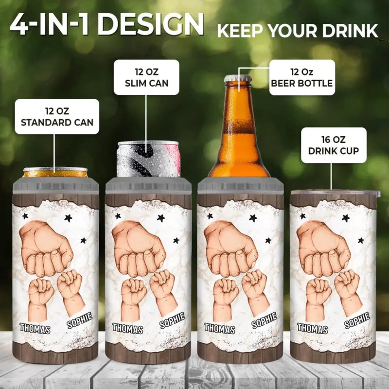 Personalized Can Cooler Tumbler – Father's Day Gift For Dad – My Favorite People Call Me Papa