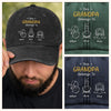 Personalized Washed Baseball Cap – Father’s Day Gift For Dad – Our Grandpa, No Sharing
