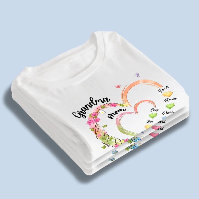Personalized T-Shirt, Sweatshirt, Hoodie - Mother’s Day Gift for Mom & Grandma – Blessed to Be Their Grandma