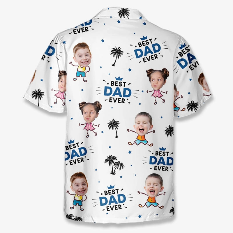 Personalized Photo Hawaiian Shirt – Gift For Dad – Coolest Dad On The Beach