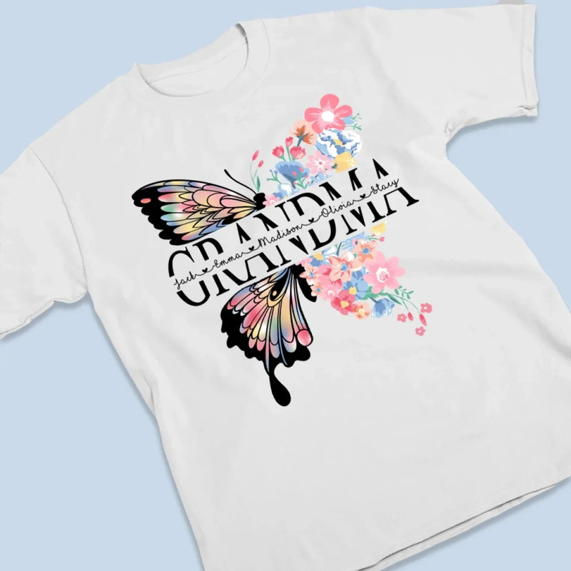 Personalized Unisex T-shirt, Hoodie – Mother's Day Gift For Mom, Grandma – Graceful Like A Butterfly