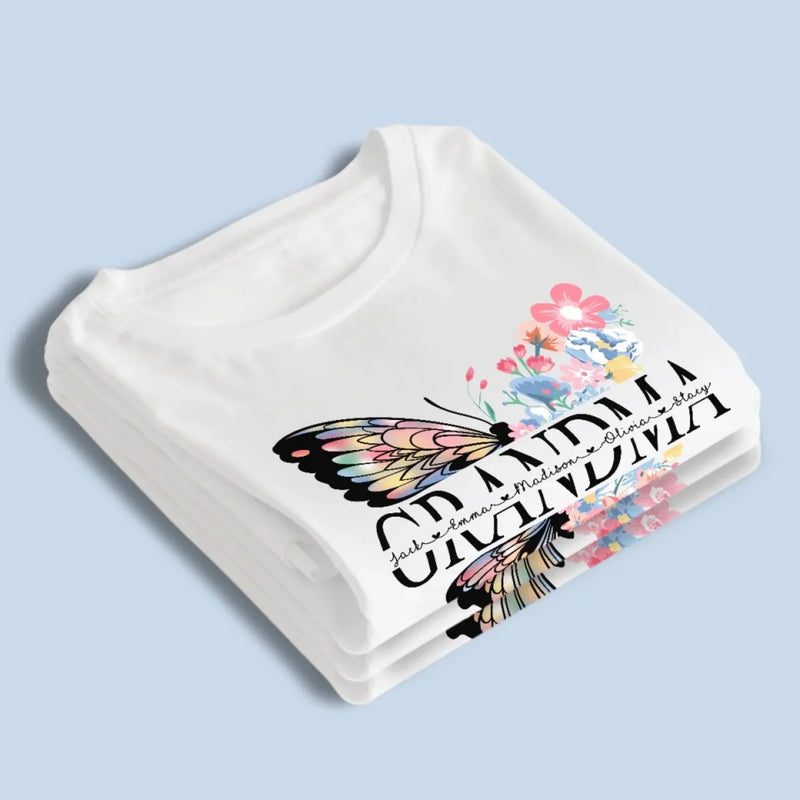 Personalized Unisex T-shirt, Hoodie – Mother's Day Gift For Mom, Grandma – Graceful Like A Butterfly