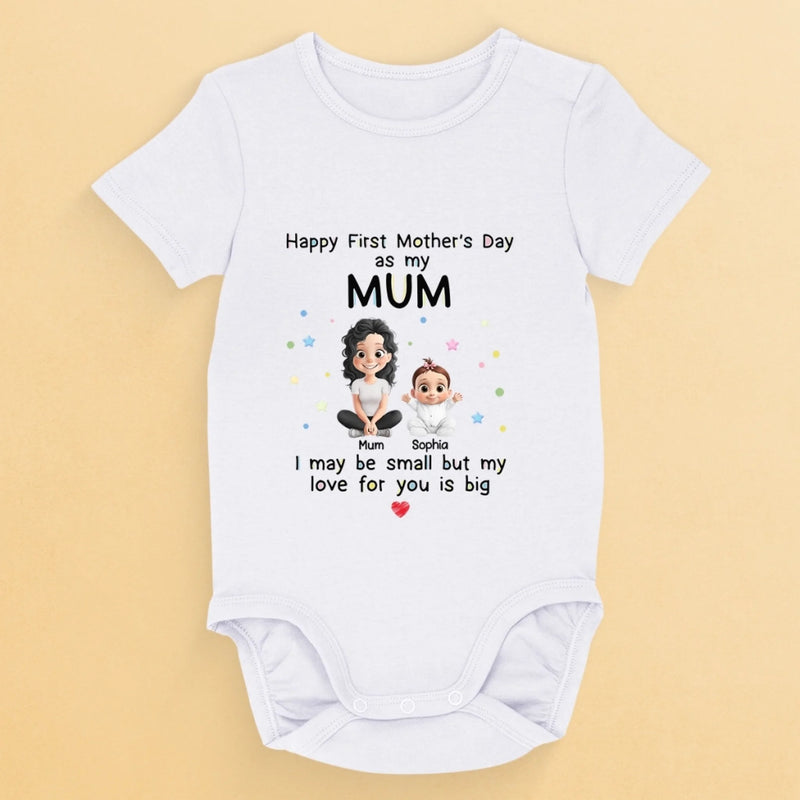Personalized Baby Onesie – Mother's Day Gift For New Mom – Loved From Day One
