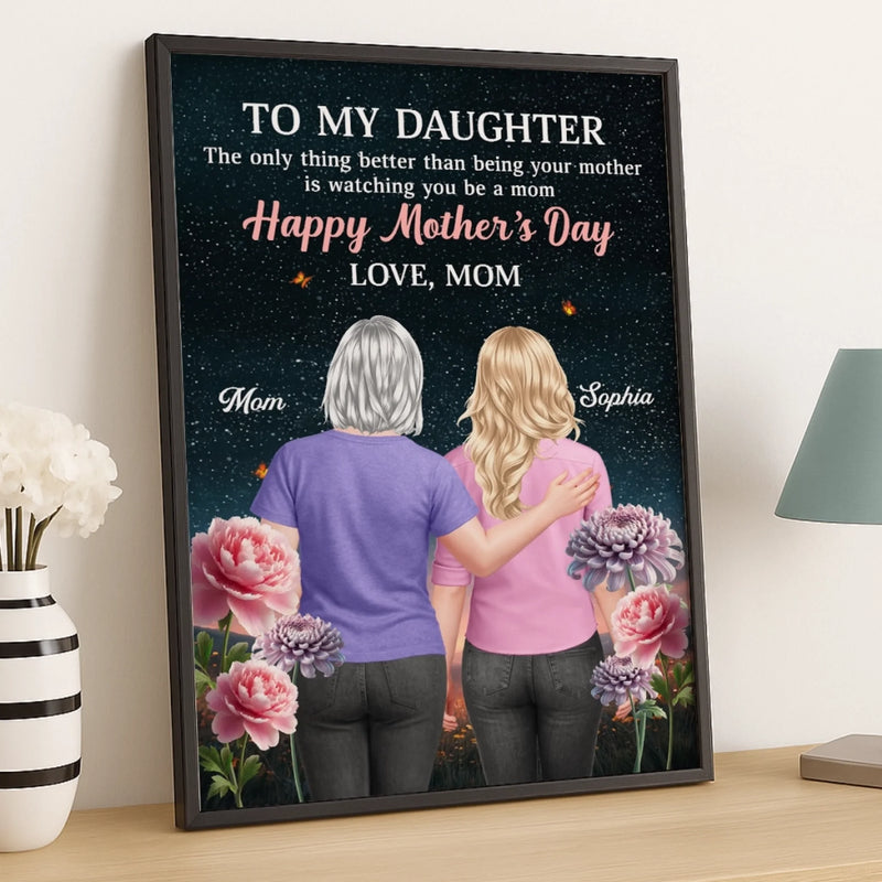 Personalized Vertical Poster – Mother's Day Gift For Daughter – Under The Stars, Still My Girl