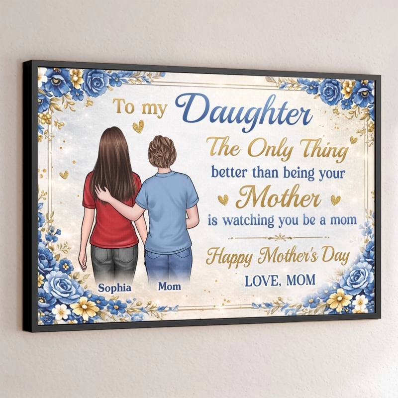 Personalized Horizontal Poster – Mother's Day Gift For Daughter – The Sweetest Journey