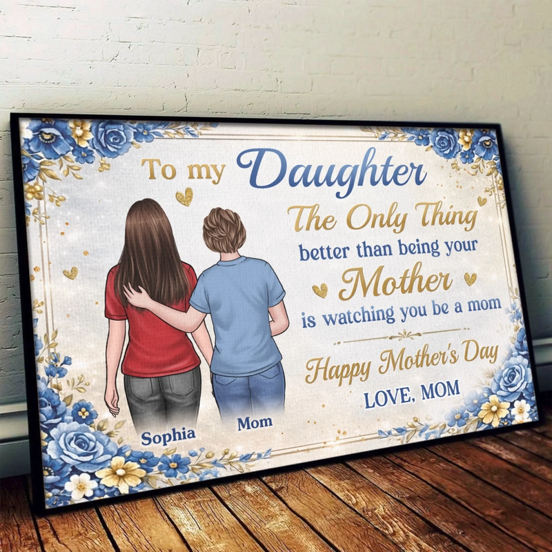 Personalized Horizontal Poster – Mother's Day Gift For Daughter – The Sweetest Journey