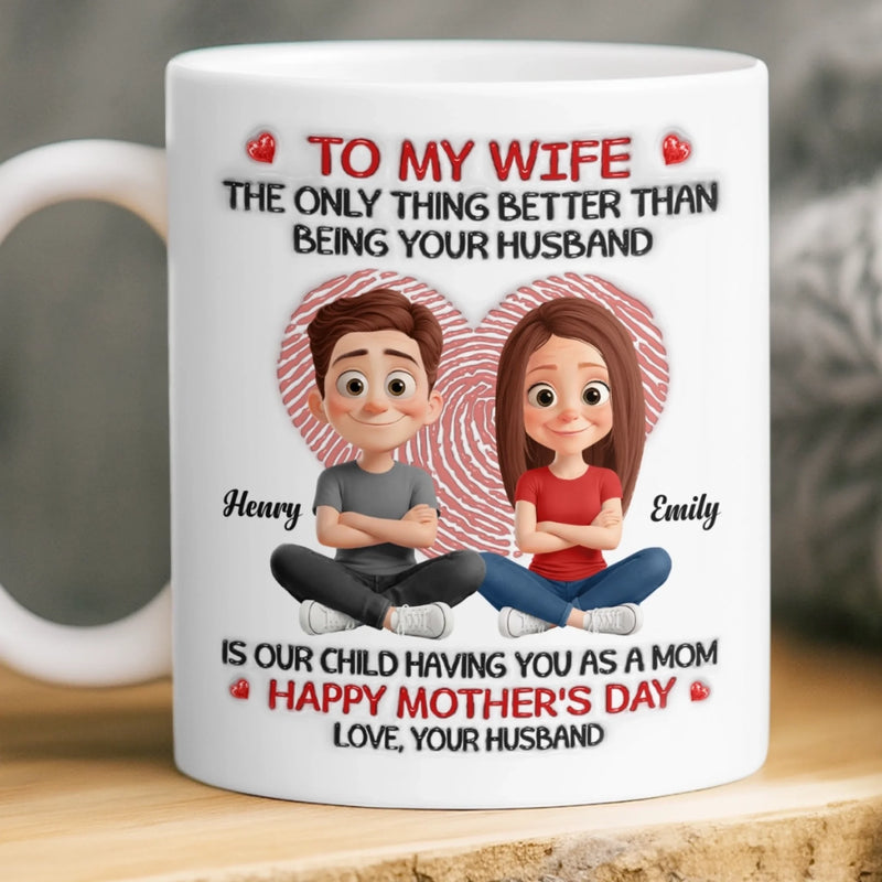 Personalized Mug – Mother's Day Gift For Wife – Our Baby’s Hero