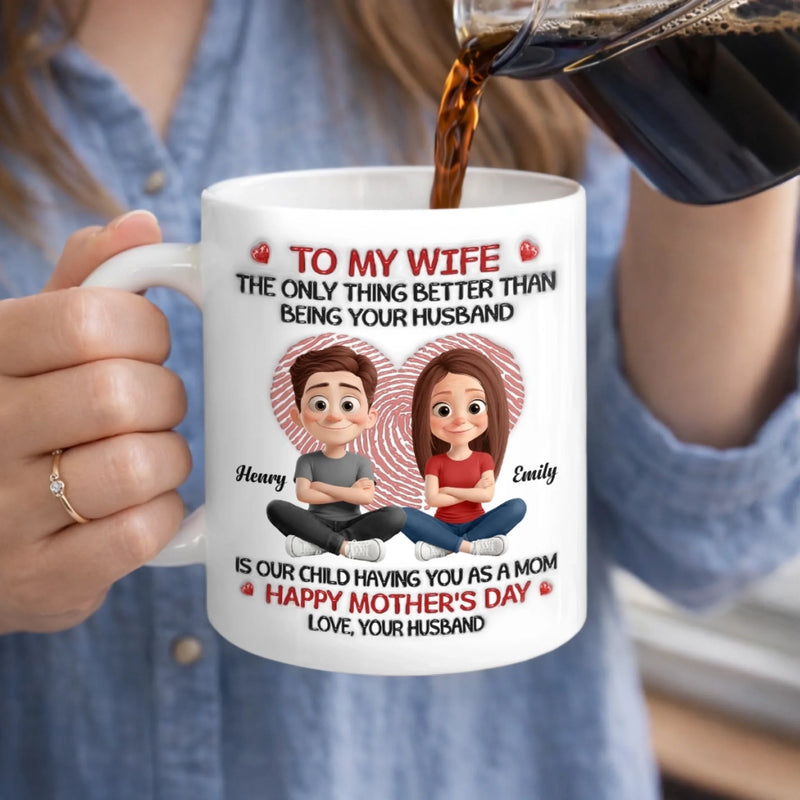 Personalized Mug – Mother's Day Gift For Wife – Our Baby’s Hero