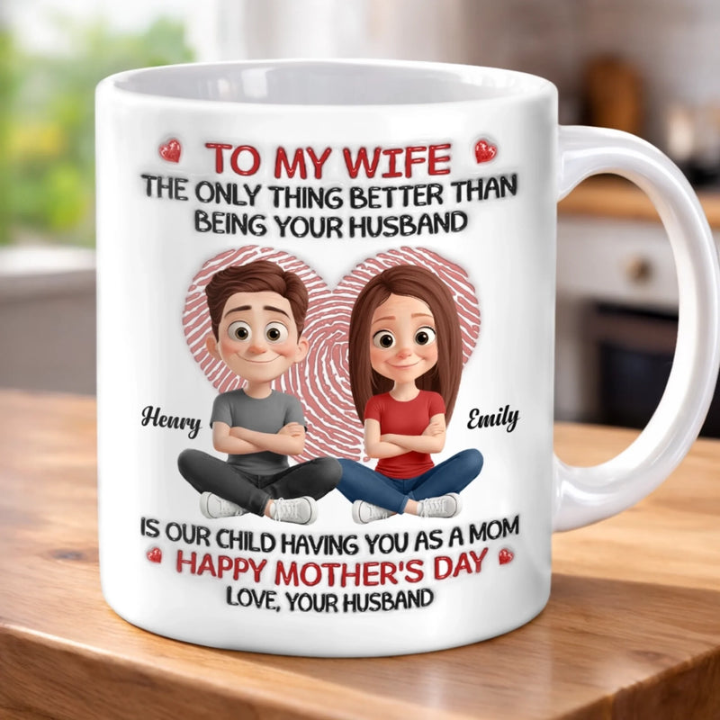 Personalized Mug – Mother's Day Gift For Wife – Our Baby’s Hero