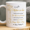 Personalized Mug – Mother's Day Gifts For Mother In Law – Thank You For Raising My Person