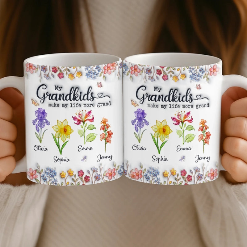 Personalized Mug – Mother's Day Gifts For Grandma – Grandkids Make Life Sweet