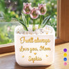 Personalized Glass Everlasting Tulips – Mother's Day Gifts For Mom, Grandma – Forever Your Little Girl