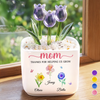 Personalized Glass Everlasting Tulips – Mother's Day Gifts For Mom, Grandma – Forever Growing With Your Love