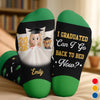 Personalized Crew Socks – Graduation Gifts For Him, Her – Hard Work Turns Into