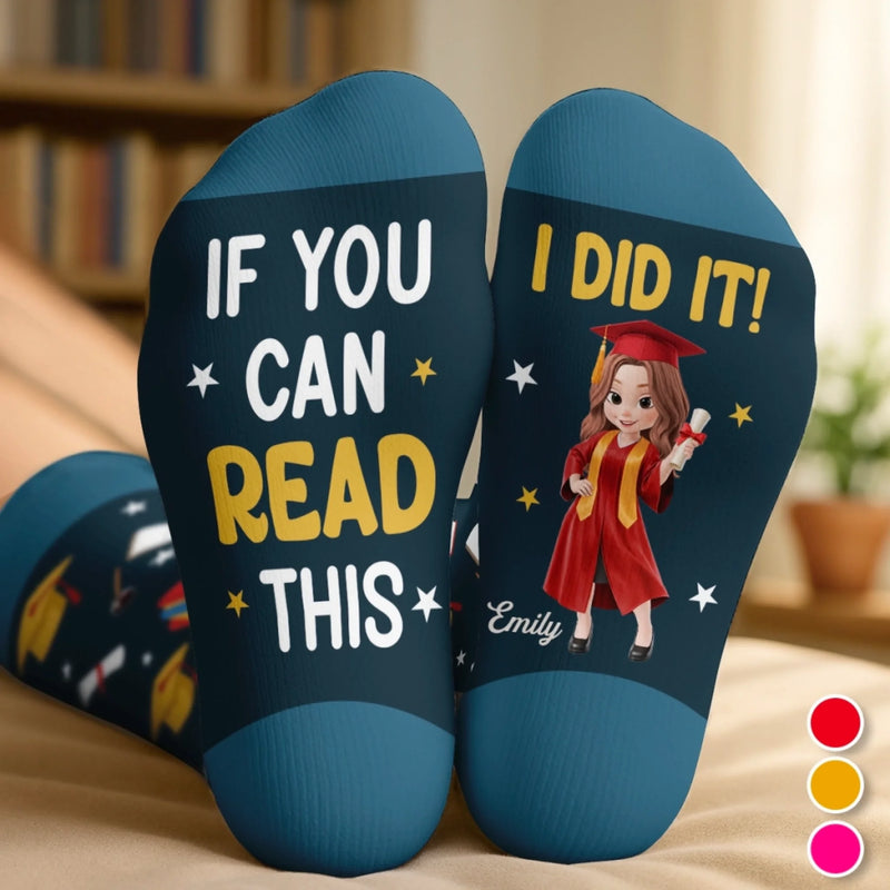 Personalized Crew Socks – Graduation Gifts For Him, Her – Too Cool For School
