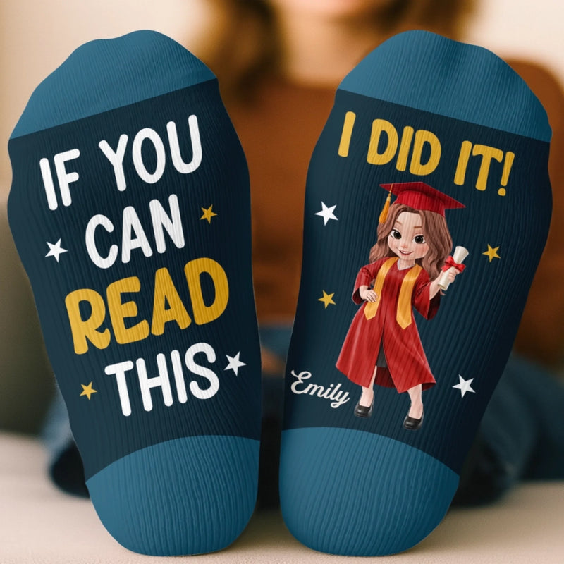 Personalized Crew Socks – Graduation Gifts For Him, Her – Too Cool For School