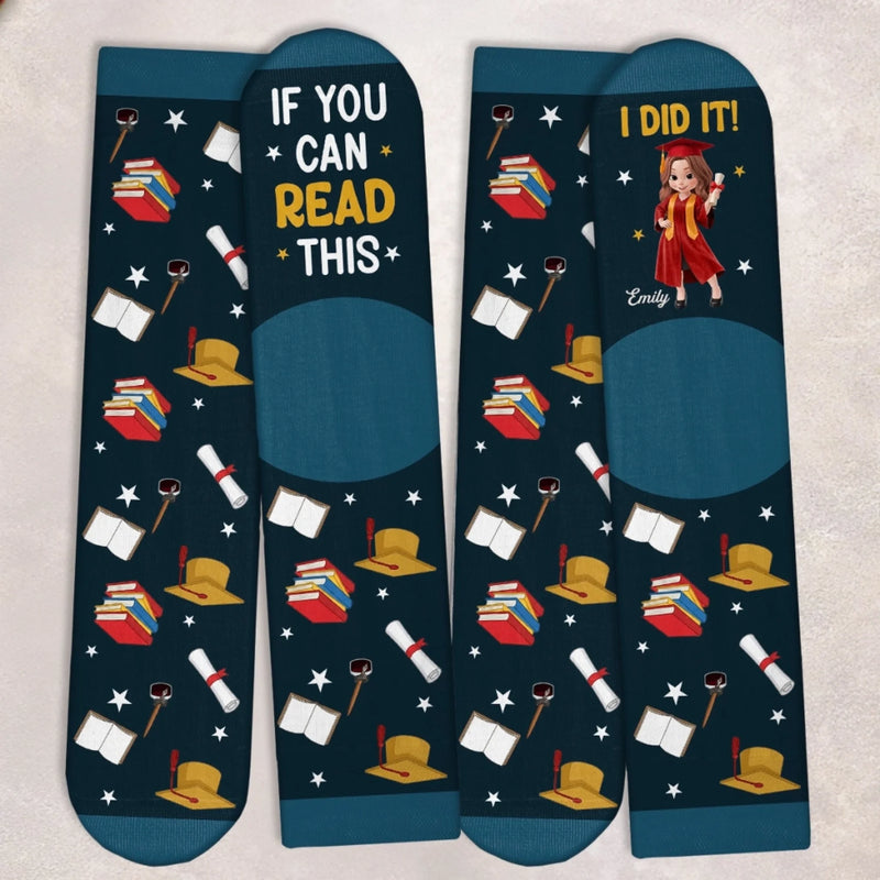Personalized Crew Socks – Graduation Gifts For Him, Her – Too Cool For School