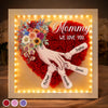 Personalized Flower Shadow Box With LED Light – Mother's Day Gifts For Grandma, Mom – Planted In Love Growing Forever