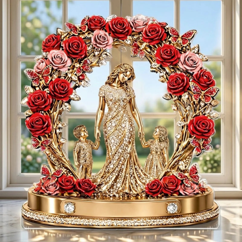 Personalized Acrylic Plaque – Mother's Day Gifts For Mom, Grandma – Mom Makes Every Day Beautiful