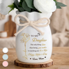 Personalized Ribbon Flower Vase – Mother’s Day Gifts for Daughter – You Hold Love So Beautifully