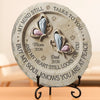 Personalized Round Shaped Stone With Stand – Meaningful Memorial Gift – Peace Beyond Words