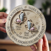 Personalized Round Shaped Stone With Stand – Meaningful Memorial Gift – Peace Beyond Words