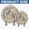 Personalized Round Shaped Stone With Stand – Meaningful Memorial Gift – Peace Beyond Words