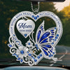 Personalized Acrylic Car Ornament – Meaningful Memorial Gift – Loved More Than Words