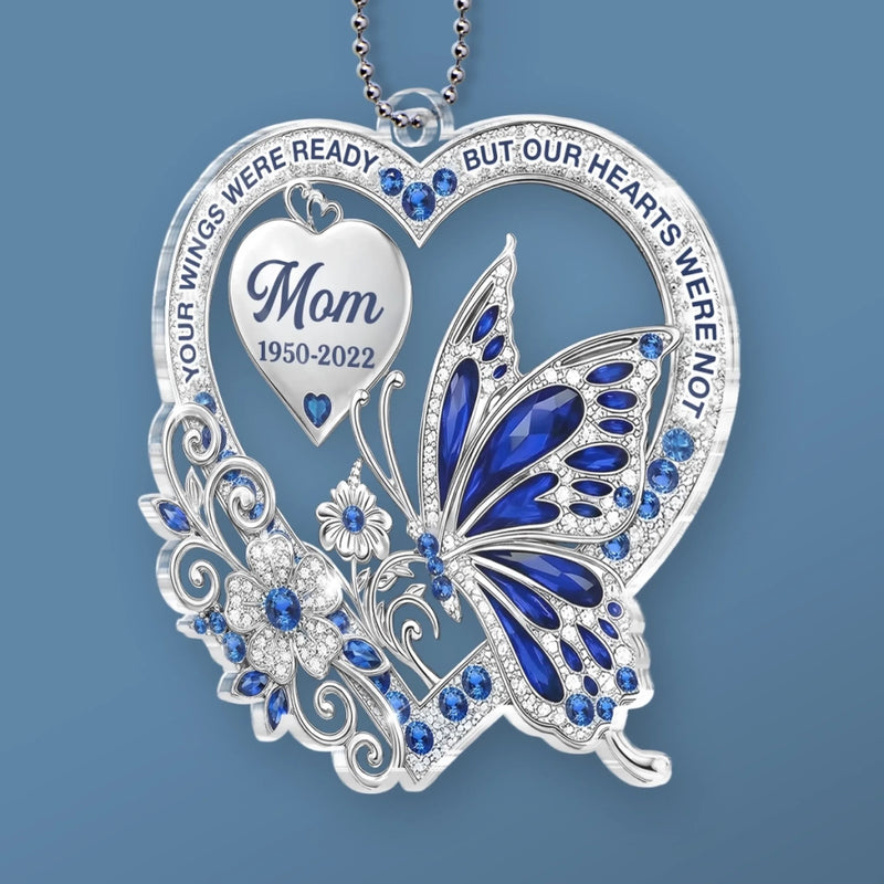 Personalized Acrylic Car Ornament – Meaningful Memorial Gift – Loved More Than Words