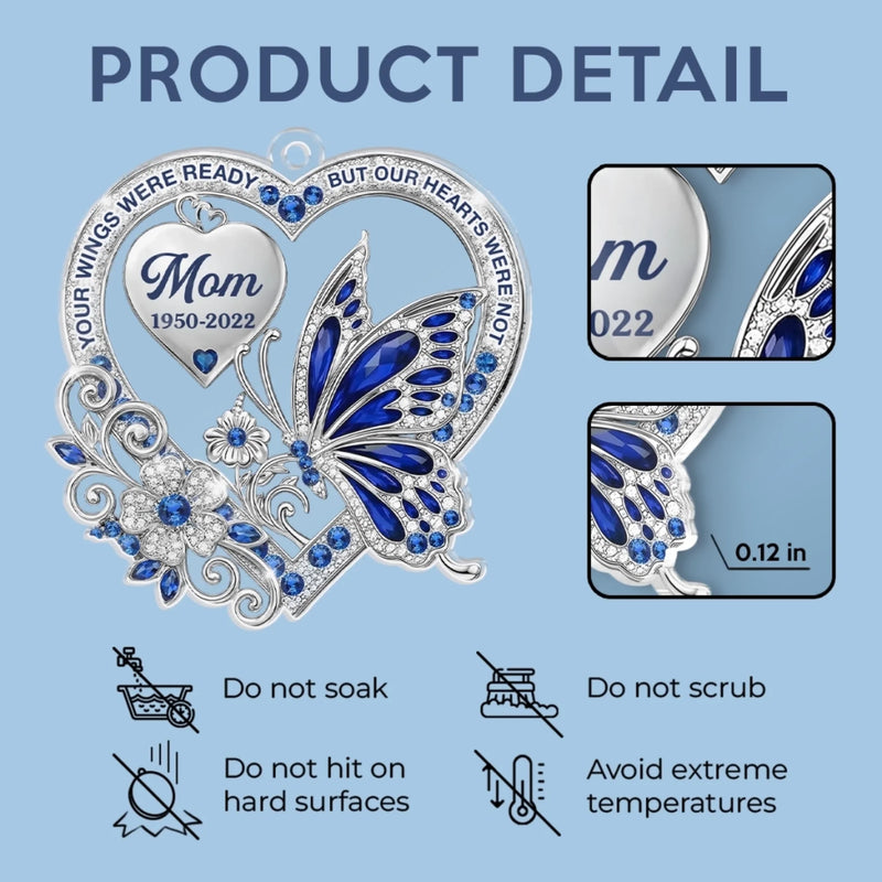 Personalized Acrylic Car Ornament – Meaningful Memorial Gift – Loved More Than Words
