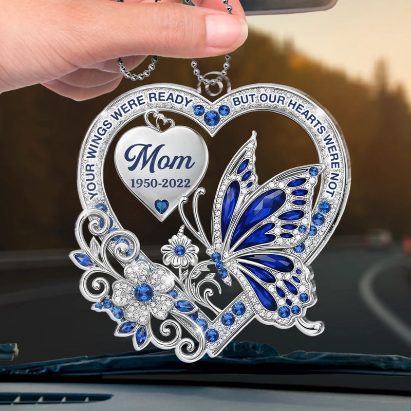 Personalized Acrylic Car Ornament – Meaningful Memorial Gift – Loved More Than Words