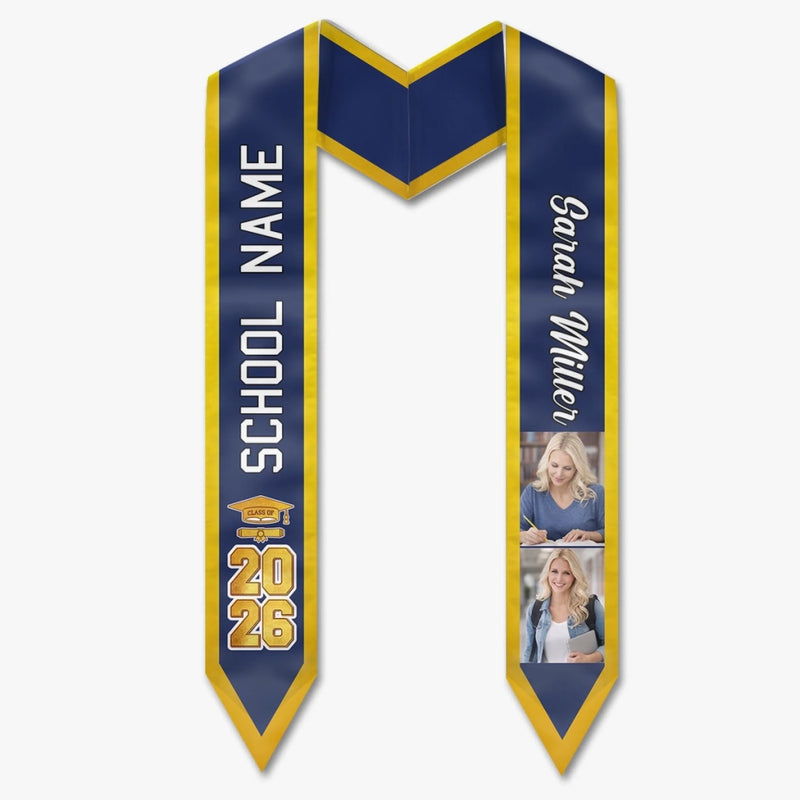 Personalised Photo Graduation Stole – Graduation Gifts – So Done, New Beginnings