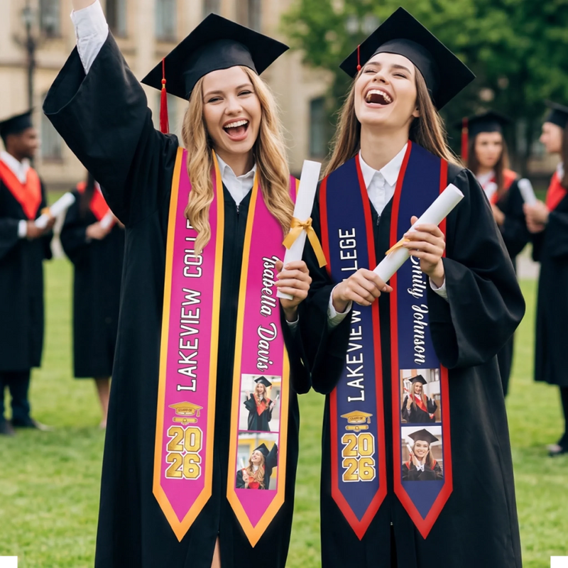 Personalised Photo Graduation Stole – Graduation Gifts – So Done, New Beginnings