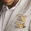 Personalized Photo Charm Lapel Pin – Meaningful Memorial Gift or Graduation Gift – We're Always With You