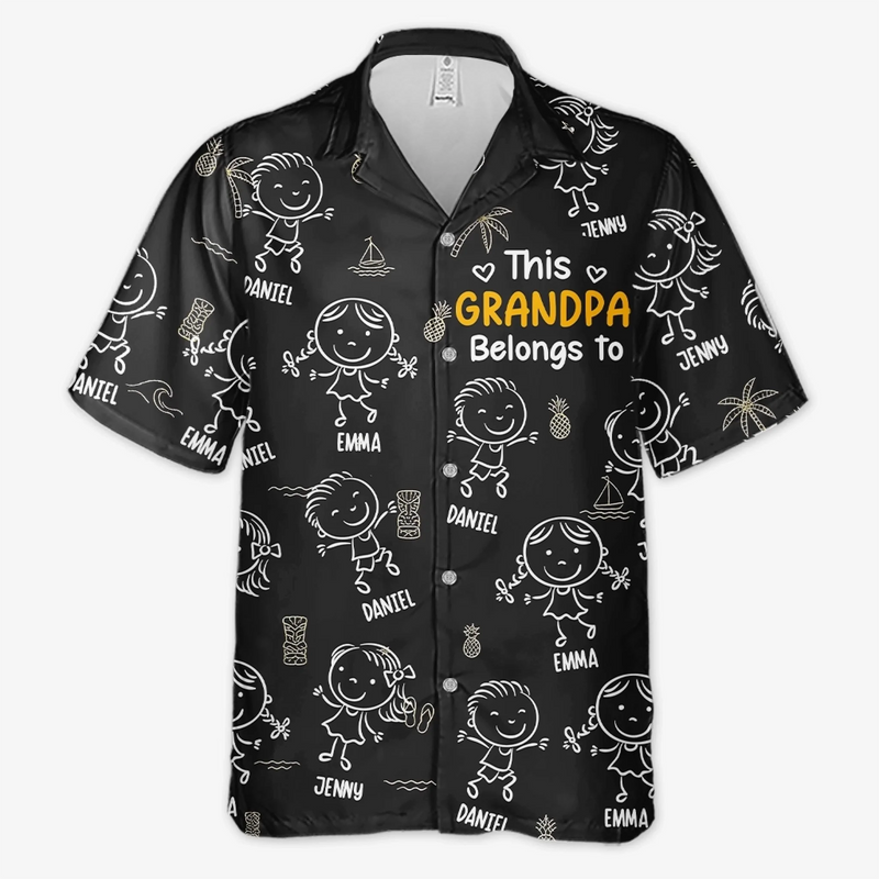 Personalized Hawaiian Shirt – Gift For Grandpa –  Official Chill Guy