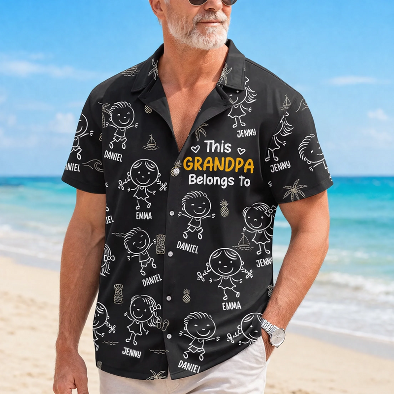 Personalized Hawaiian Shirt – Gift For Grandpa –  Official Chill Guy